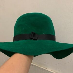 Vintage Morgan’s made in Italy Green Wide-Brim Hat